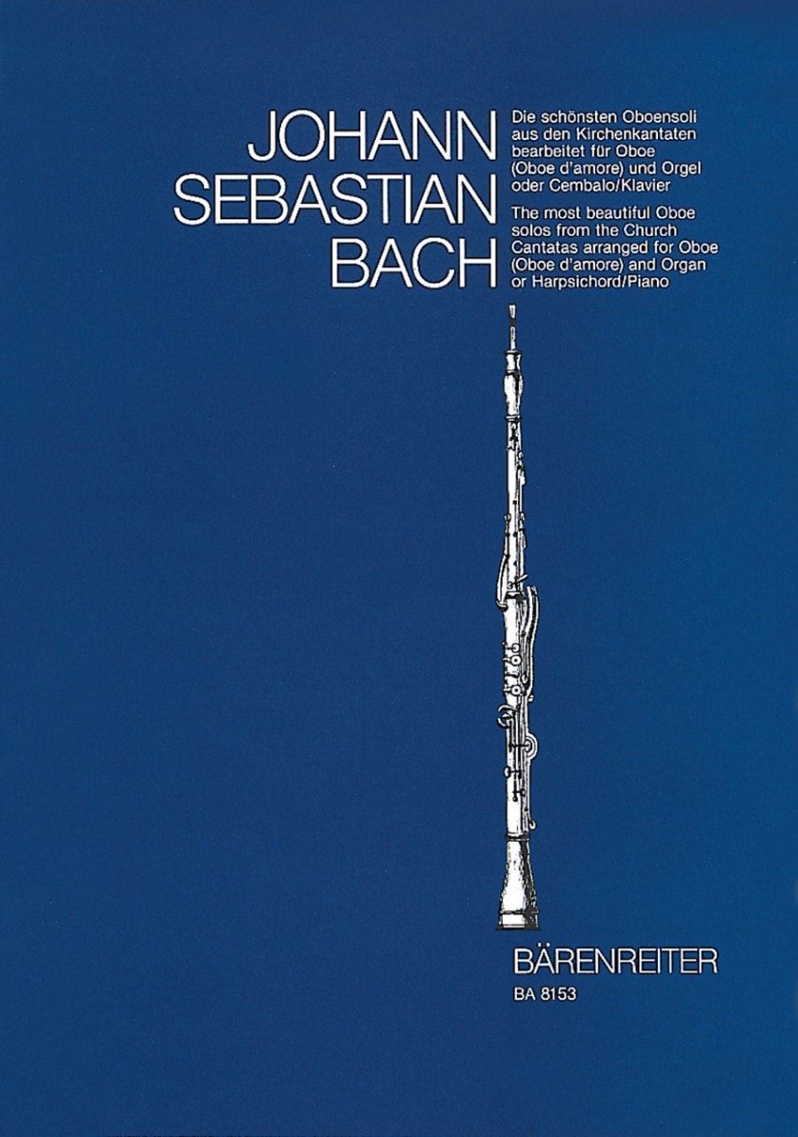 Bach: Most Beautiful Oboe Solos from The Church Cantatas published by Barenreiter