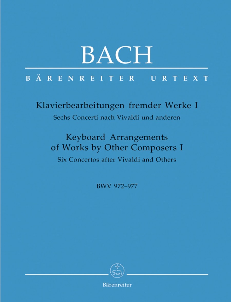 Bach: Keyboard Arrangements of Works by Other Composers I published by Barenreiter