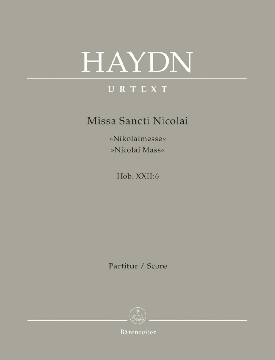 Haydn: Missa Sancti Nicolai published by Barenreiter - Full Score