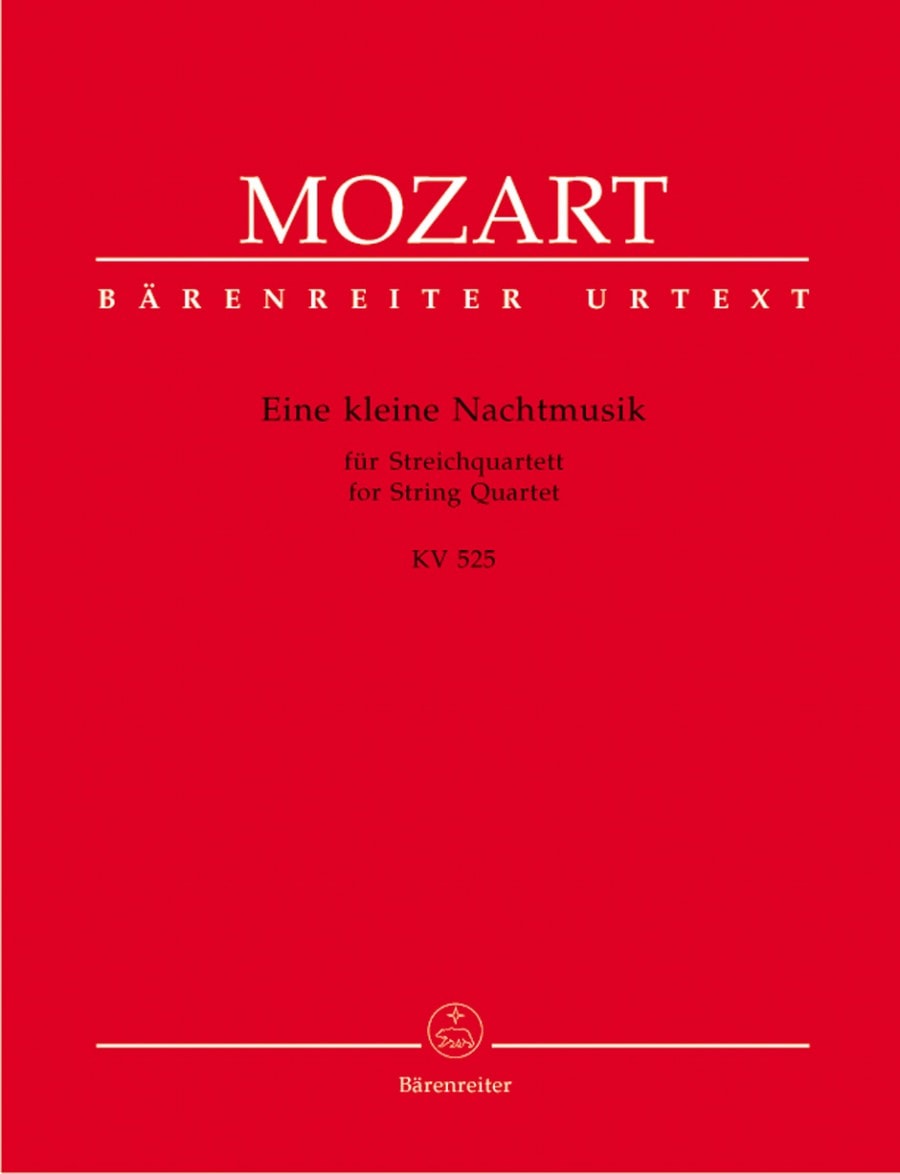 Mozart: Eine kleine Nachtmusik for String Quartet published by Barenreiter