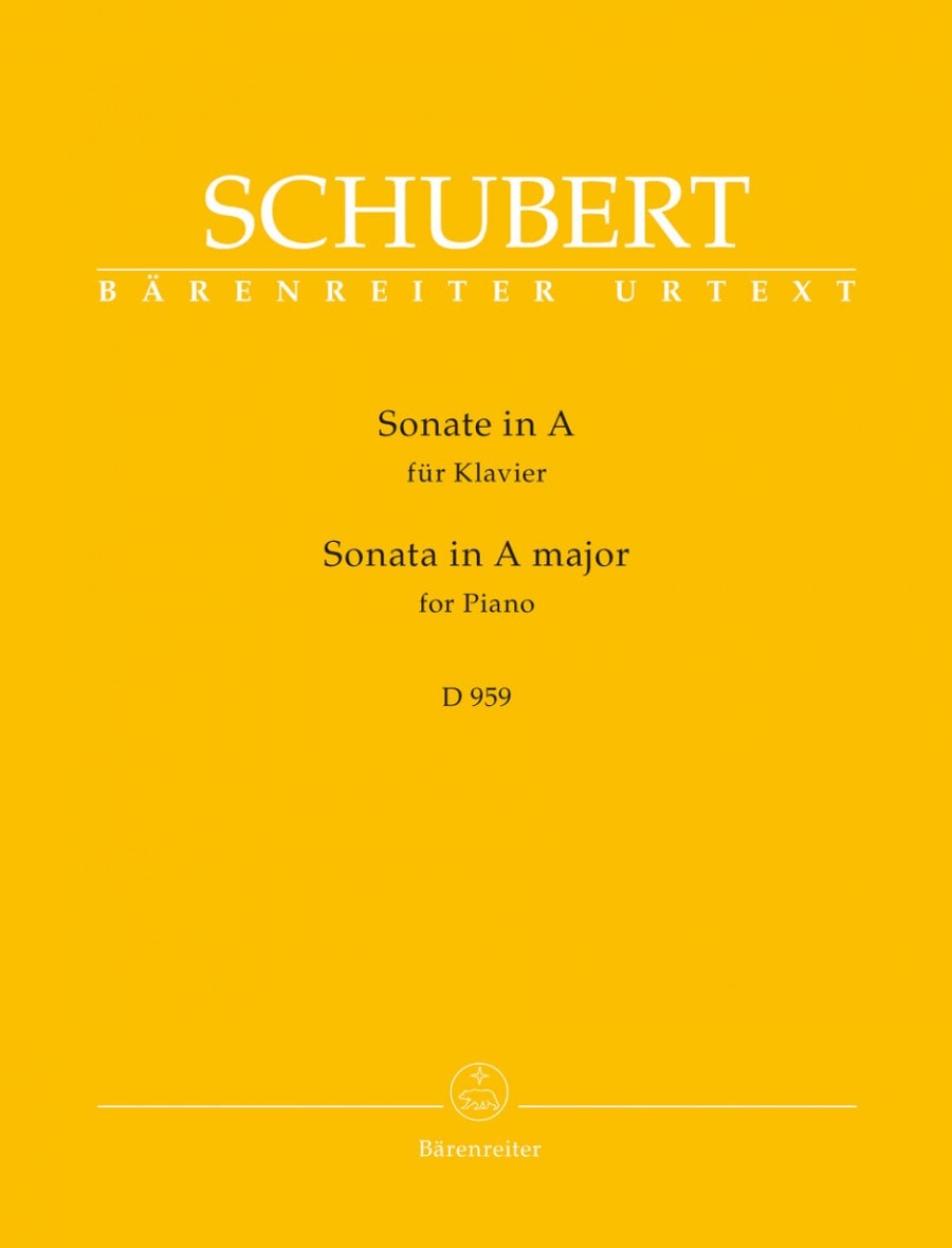 Schubert: Sonata in A D959 for Piano published by Barenreiter