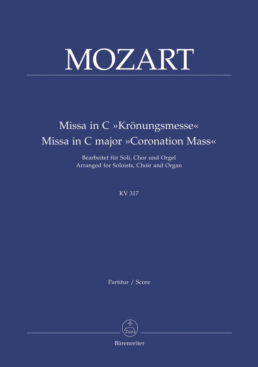 Mozart: Mass in C (K317)(Coronation Mass) (Series: Choir & Organ) published by Barenreiter - Vocal Score