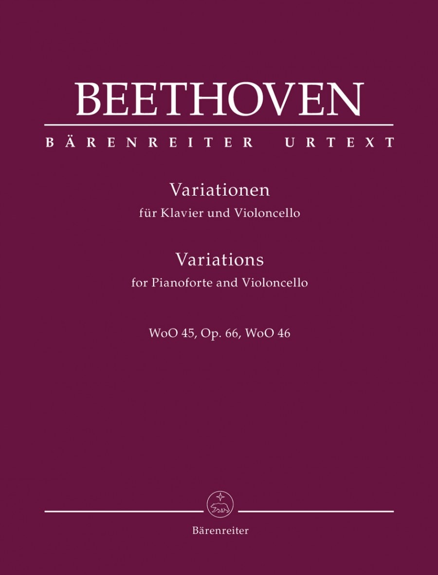 Beethoven: Variations for Piano and Cello WoO 45, Opus 66, WoO 46 published by Barenreiter