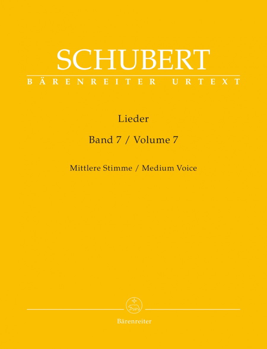 Schubert: Lieder Volume 7 for Medium Voice published by Barenreiter