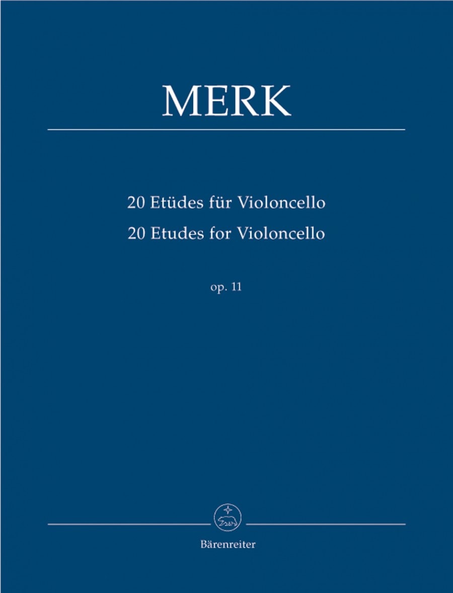 Merk: 20 Etudes Opus 11 for Cello published by Barenreiter