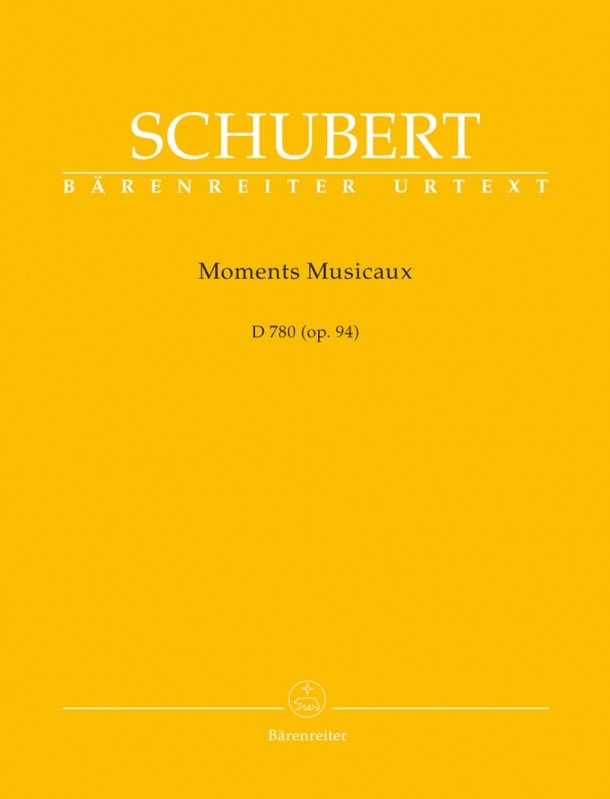 Schubert: Moments Musicaux Opus 94 - D780 for Piano published by Barenreiter