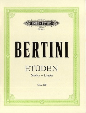 Bertini: 25 Studies Opus 100 for Piano published by Peters Edition