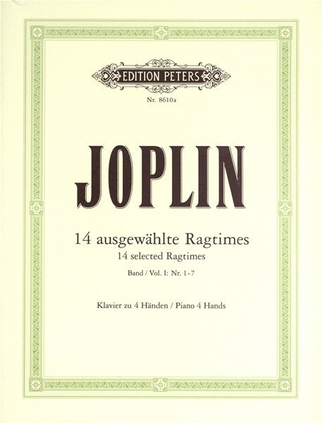 Joplin: Selected Ragtimes Volume 1 for Piano Duet  published by Peters