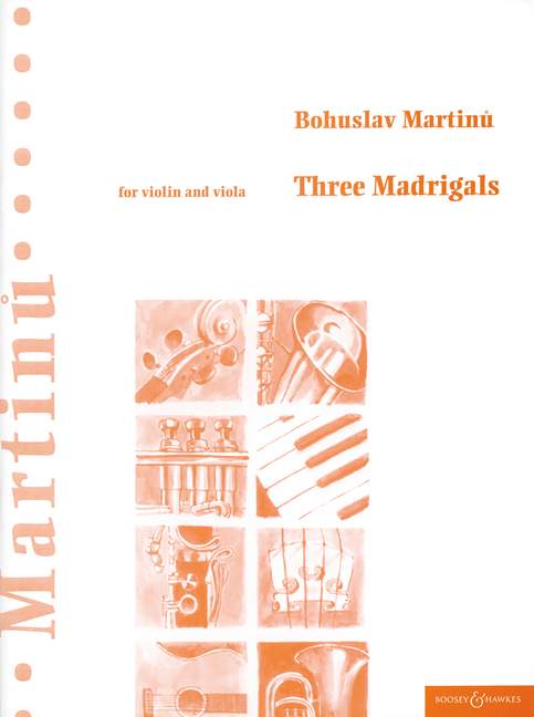 Martinu: 3 Madrigals for Violin & Viola Duet published by Boosey & Hawkes