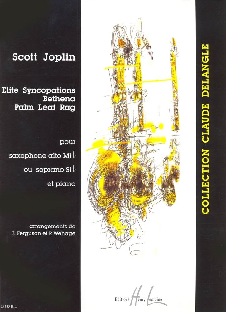 Joplin: Elite Syncopations/Bethena/Palm Leaf Rag for Saxophone published by Lemoine