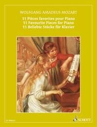 Mozart: 11 Favourite Pieces for Piano published by Schott