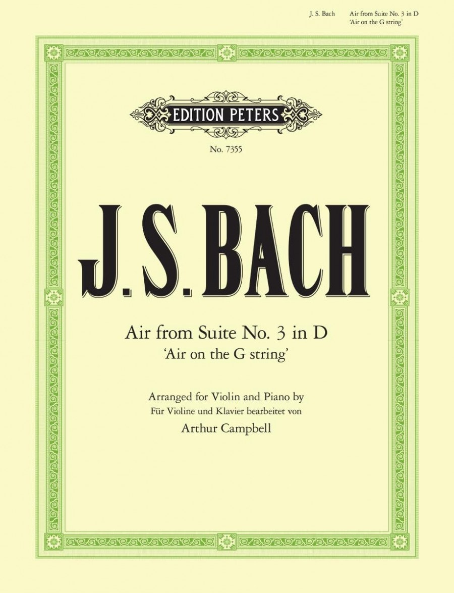 Bach: Air on the G String for Violin published by Peters Edition