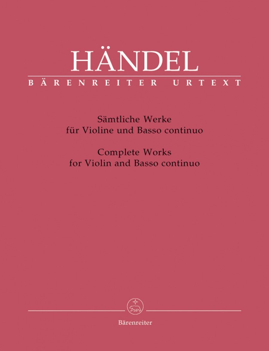 Handel: Complete Works for Violin & Basso continuo published by Barenreiter
