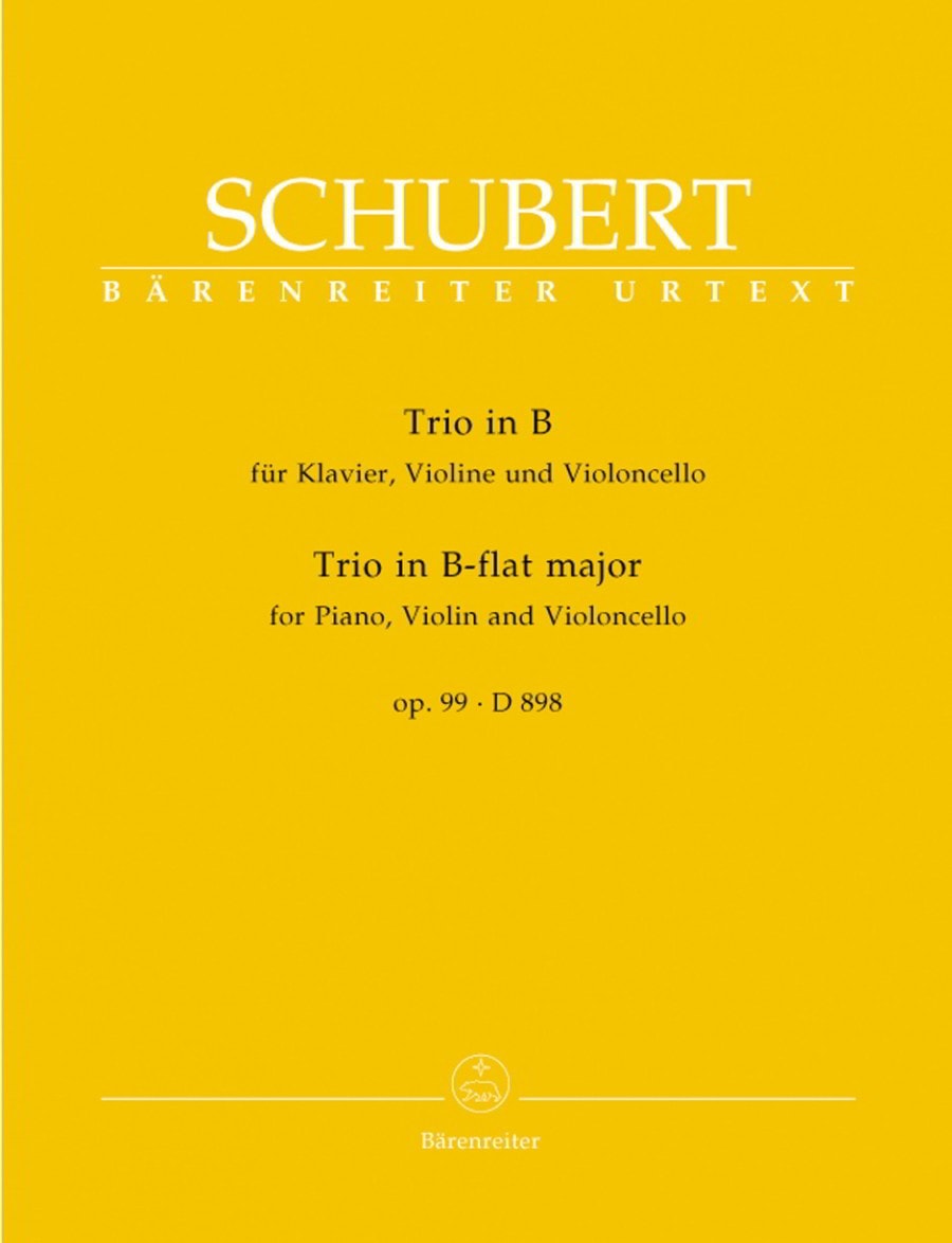 Schubert: Piano Trio in Bb D898 published by Barenreiter