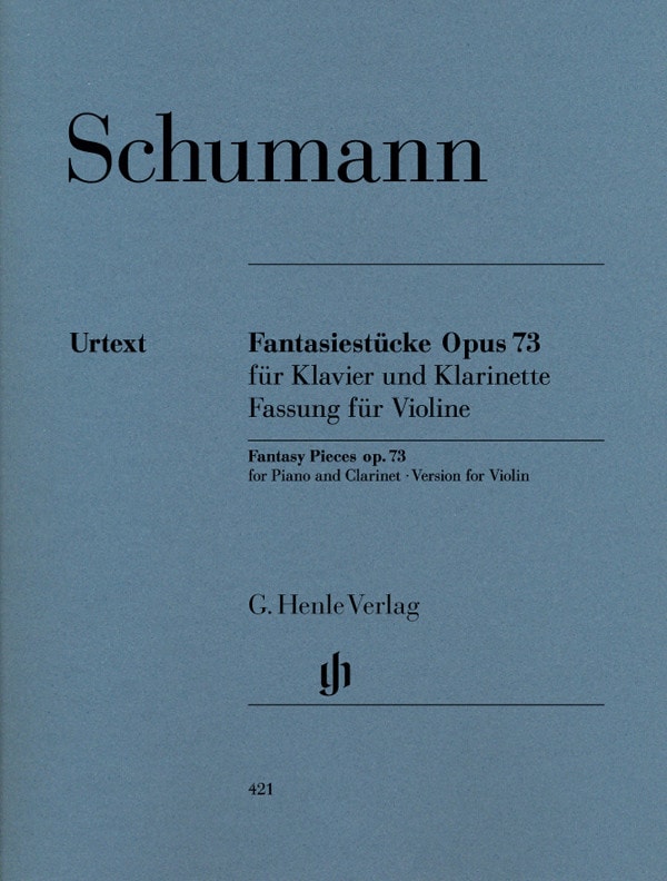 Schumann: Fantasiestucke Op 73 for Violin published by Henle Urtext