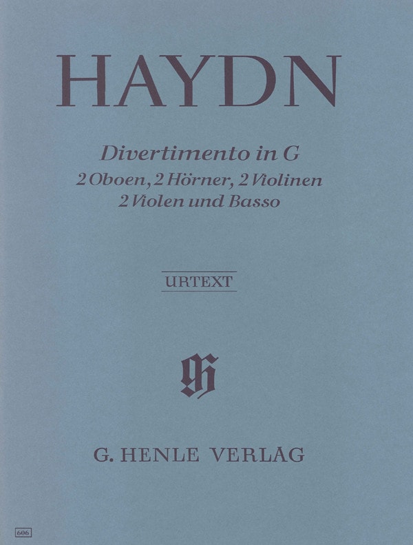 Haydn: Divertimento in G published by Henle Urtext