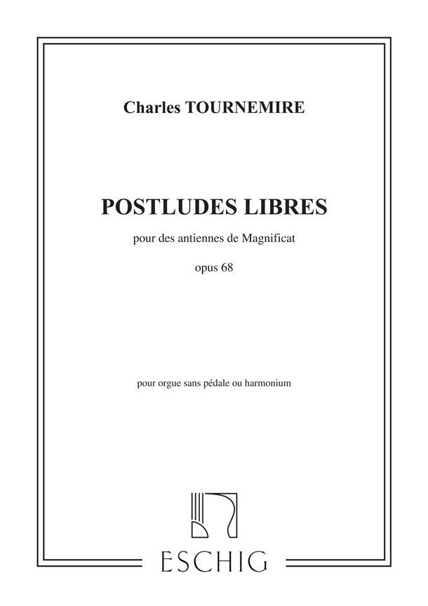 Tournemire: Postludes libres pour des Antiennes de Magnificat Opus 68 for Organ published by Max Eschig