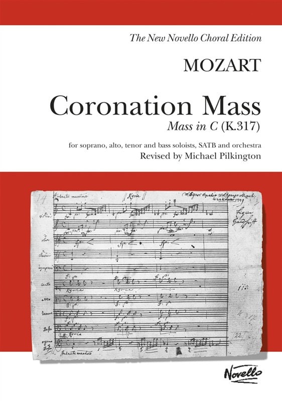 Mozart: Coronation Mass: Mass In C K.317 published by Novello - Vocal Score
