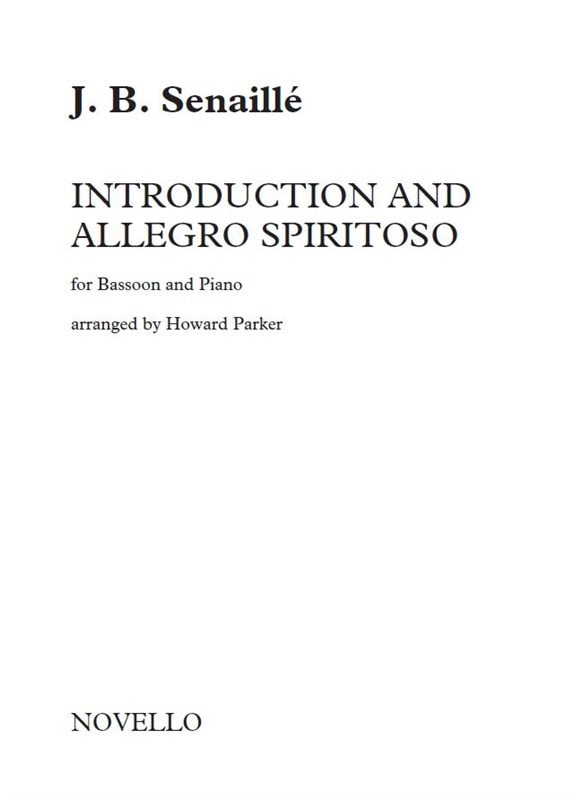 Senaille: Introduction and Allegro Spiritoso for Bassoon published by Novello