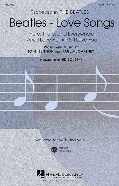 The Beatles: Love Songs SATB published by Hal Leonard
