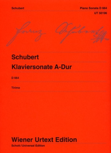 Schubert: Sonata in A D664 for Piano published by Wiener Urtext