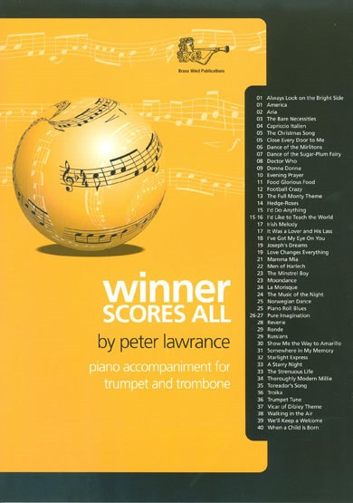 Winner Scores All  Piano Accompaniment for Trombone or Trumpet published by Brasswind
