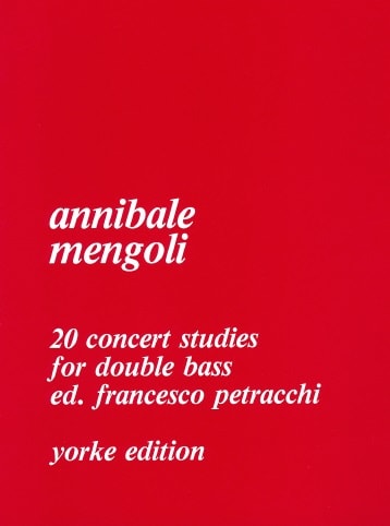 Mengoli: 20 Concert Studies for Double Bass published by Yorke