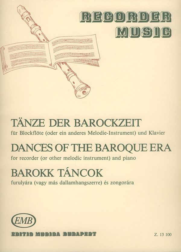 Dances of the Baroque Era for Recorder published by EMB
