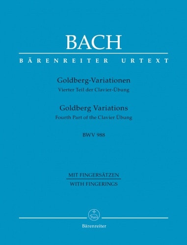 Bach: Goldberg Variations (BWV 988) for Piano published by Barenreiter