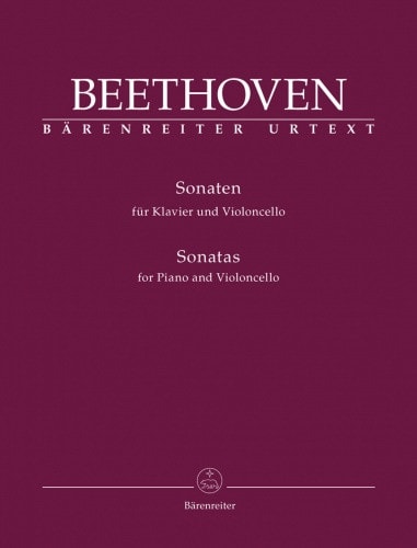 Beethoven: Complete Sonatas for Cello published by Barenreiter
