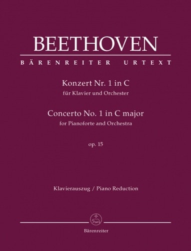 Beethoven: Piano Concerto No.1 in C major Opus 15 published by Barenreiter