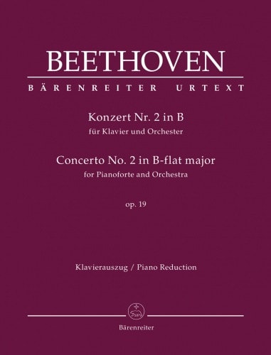 Beethoven: Piano Concerto No.2 in Bb Opus 19 published by Barenreiter