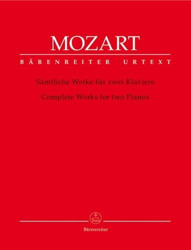 Mozart: Complete Works for Two Pianos published by Barenreiter