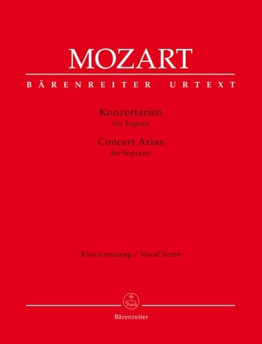 Mozart: Concert Arias for Soprano published by Barenreiter