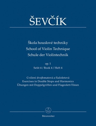 Sevcik: School of Violin Technique op. 1 Book 4 published by Barenreiter