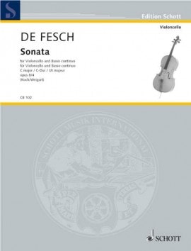 Fesch: Sonata in C Opus 8/4 for Cello published by Schott