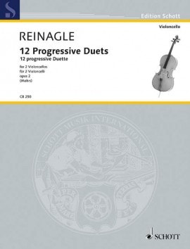 Reinagle: 12 Progressive Duets for 2 Cellos published by Schott