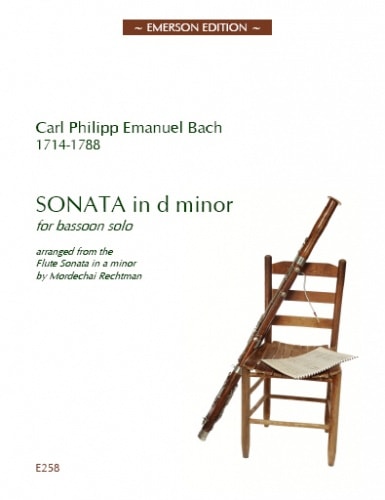 C P E Bach: Sonata in B Minor for Bassoon published by Emerson