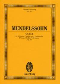 Mendelssohn: String Octet in Eb Major Opus 20 (Study Score) published by Eulenburg