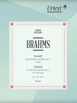 Brahms: Sonata in Eb major Opus 120/2 for Clarinet published by Breitkopf
