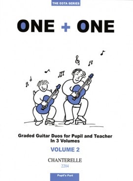One + One Volume 2 Pupils Part for Guitar published by Chanterelle
