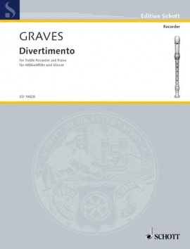 Graves: Divertimento for Treble Recorder published by Schott