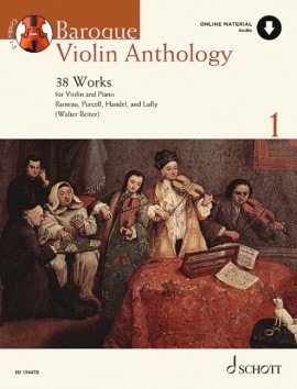 Baroque Violin Anthology 1 published by Schott (Book/Online Audio)