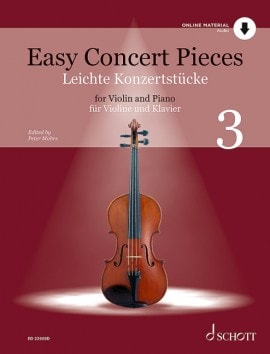 Easy Concert Pieces 3 - Violin published by Schott (Book/Online Audio)