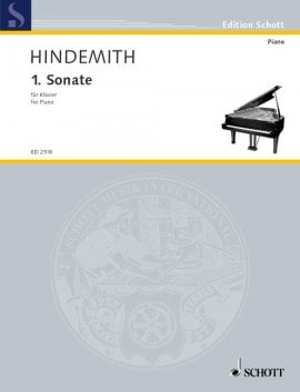 Hindemith: Sonata No. 1 in A for Piano published by Schott