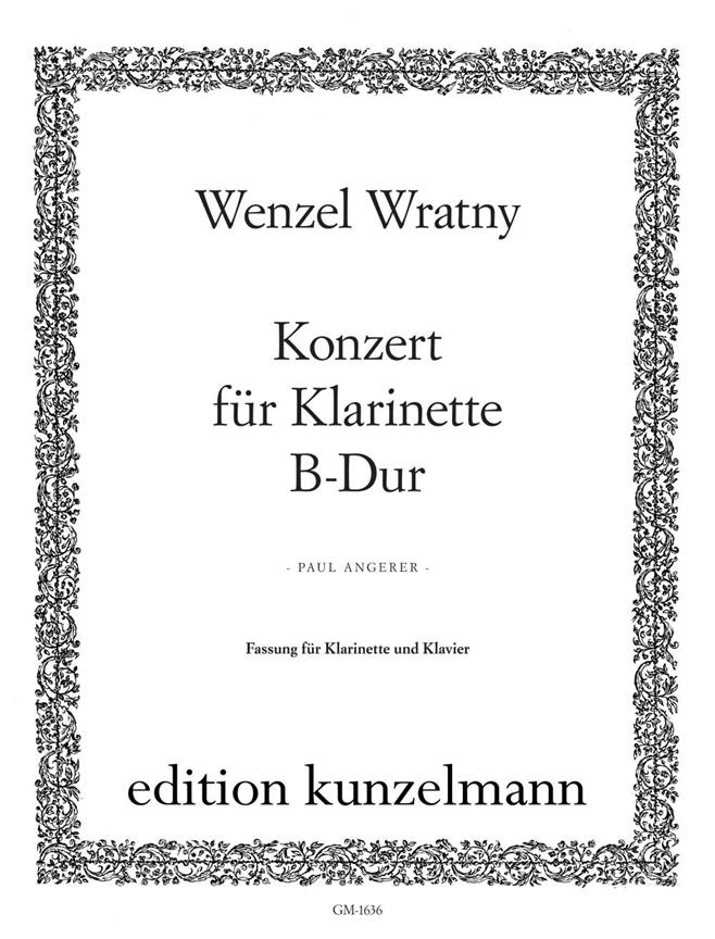 Wratny: Concerto in Bb for Clarinet published by Kunzelmann