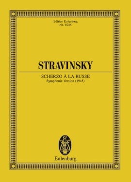 Stravinsky: Scherzo a la Russe (Study Score) (Symphonic Version) published by Eulenburg