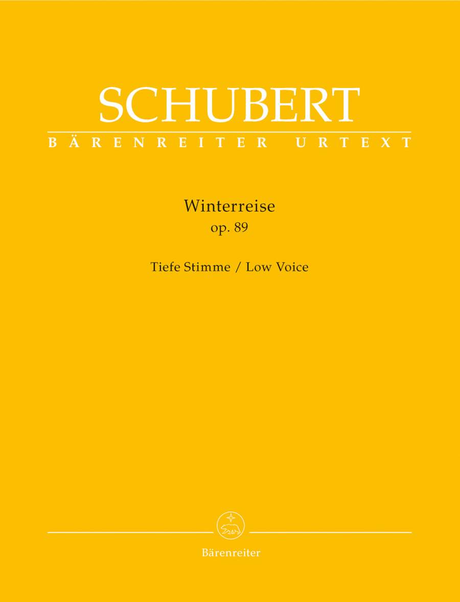 Schubert: Winterreise Op89 D911 for Low Voice published by Barenreiter