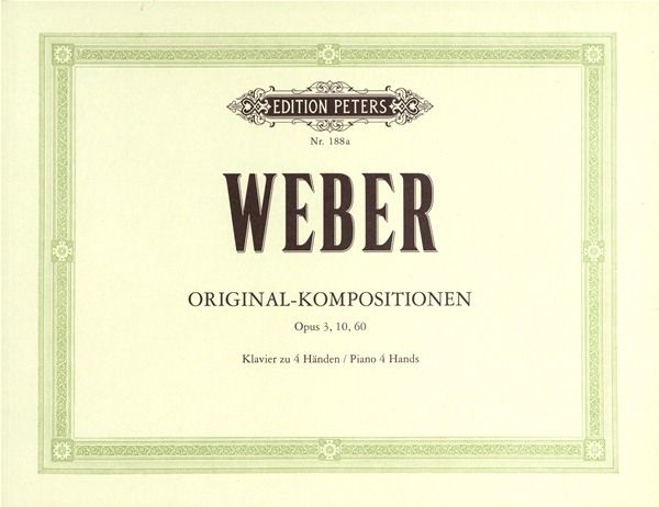 Weber: Original Works for Piano Duet published by Peters