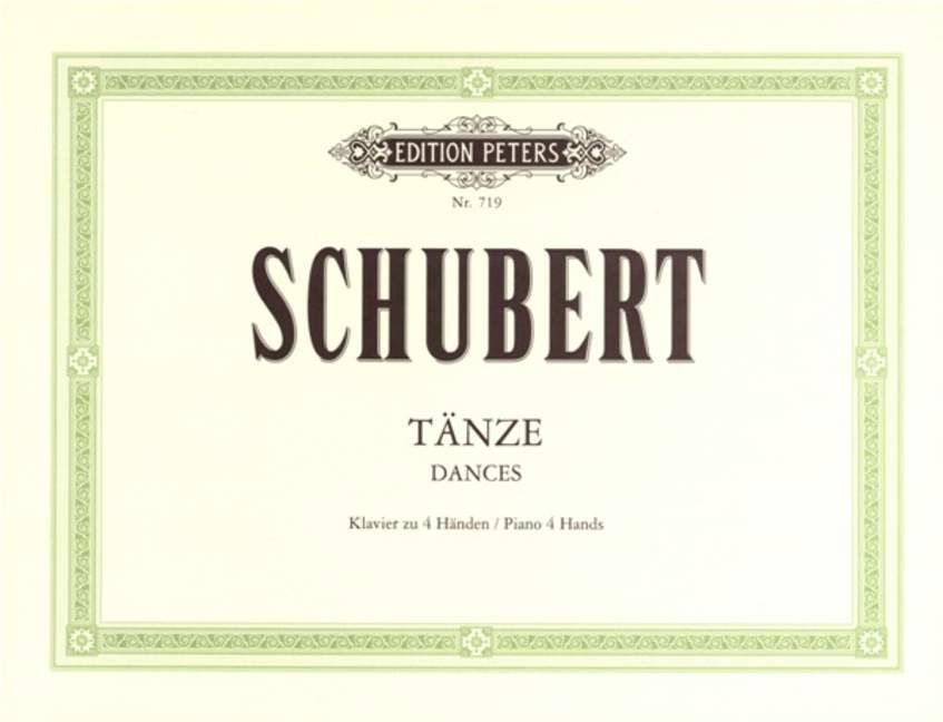 Schubert: Dances for Piano Duet published by Peters